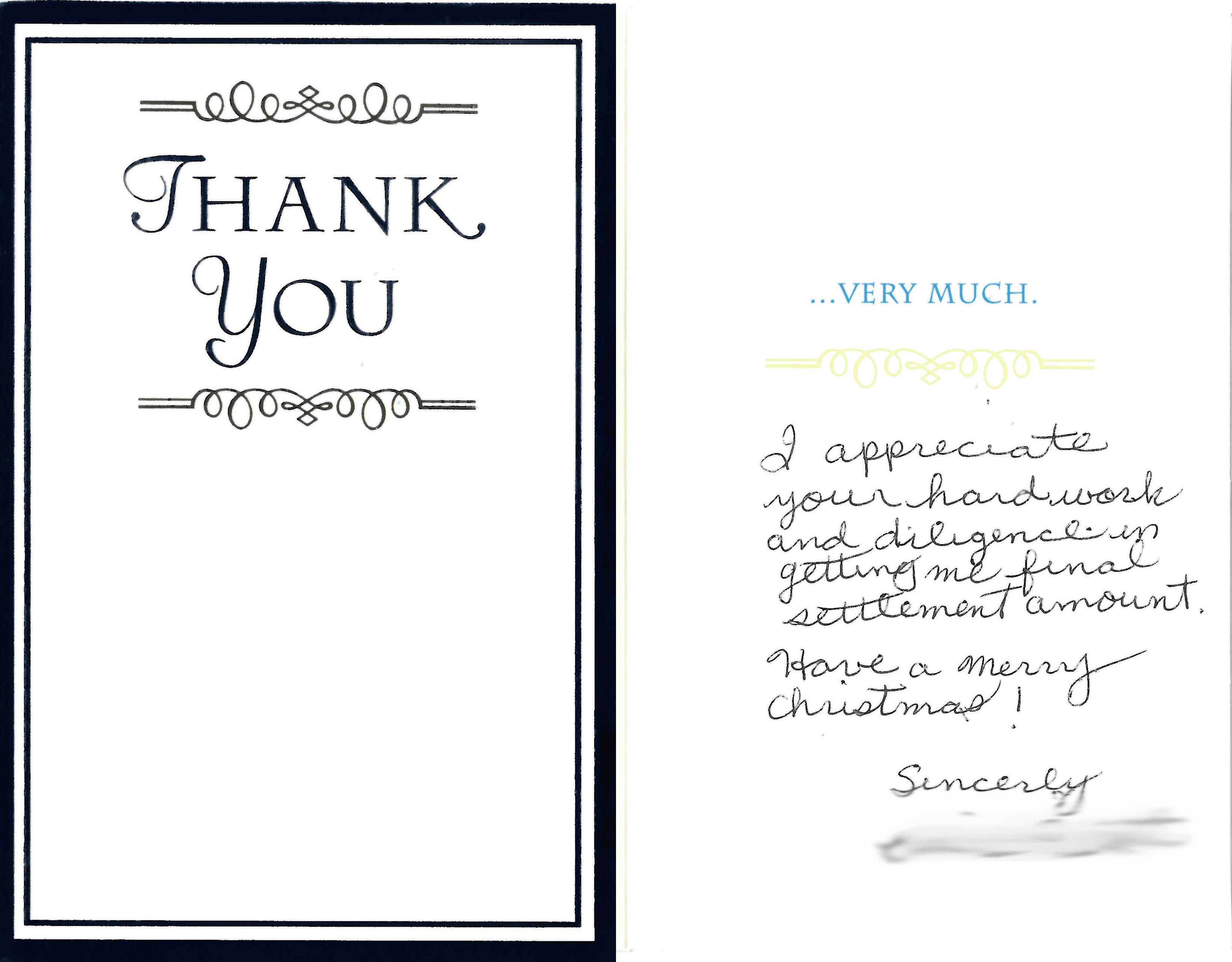 thank you letter