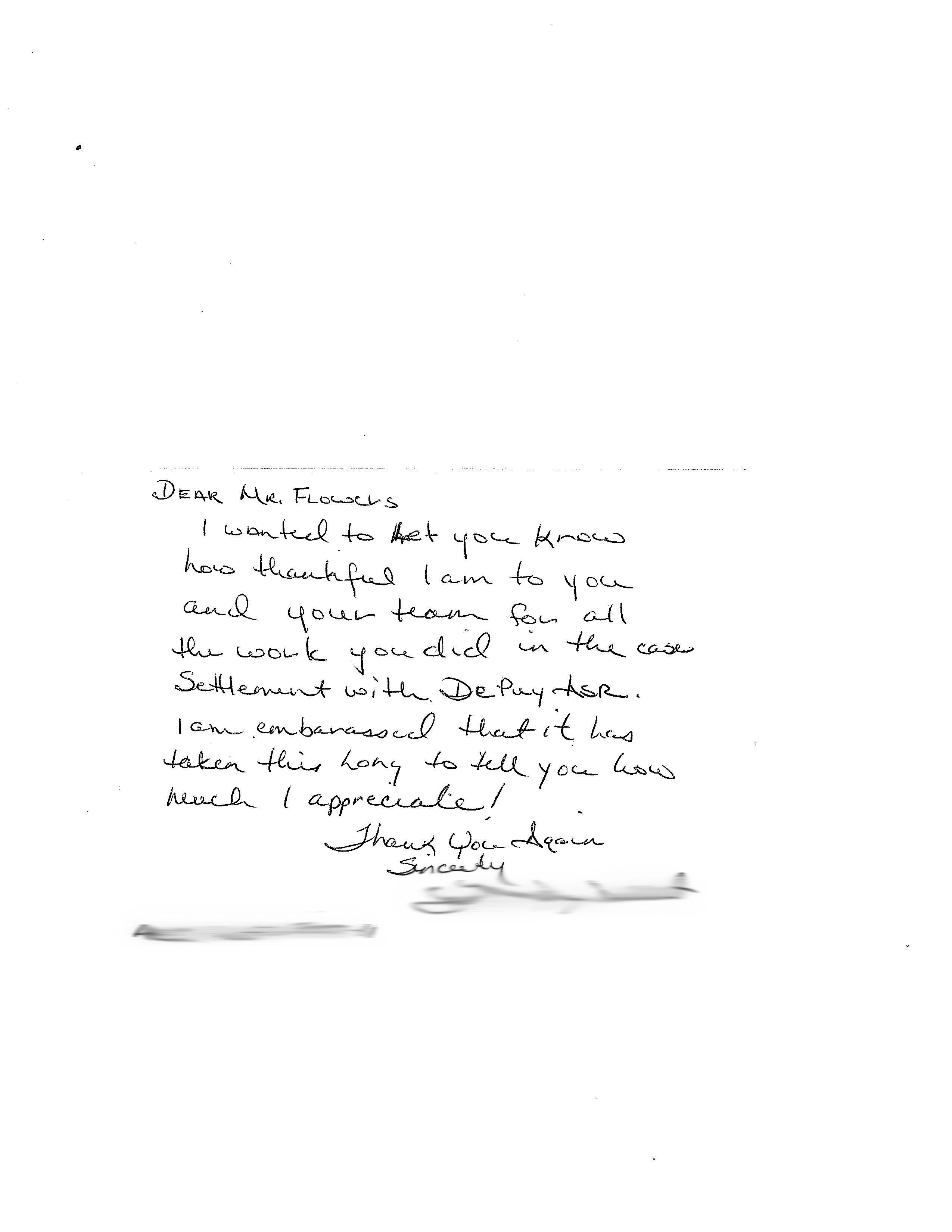 client thank you card