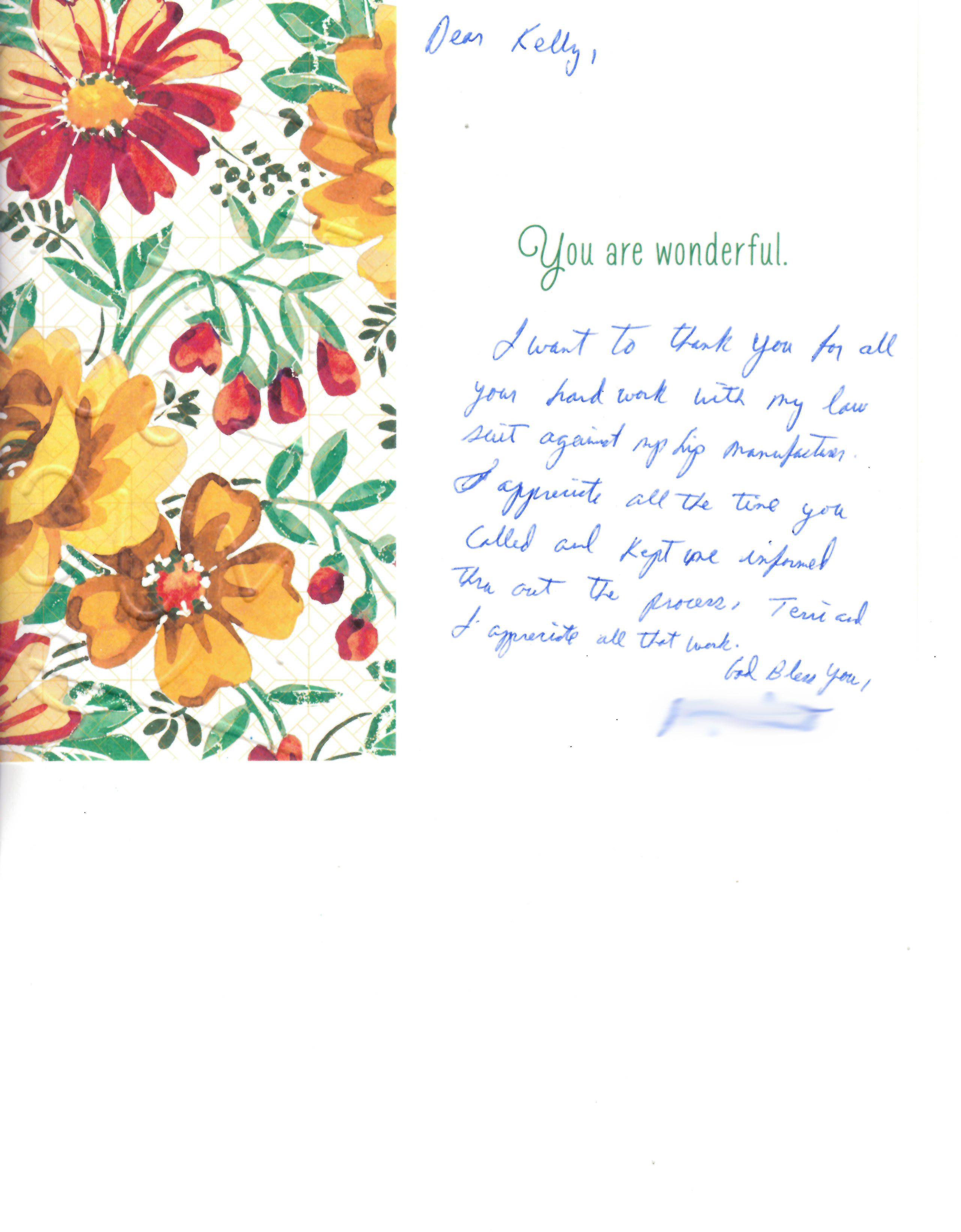 client thank you cards